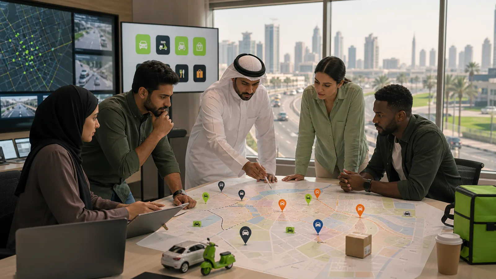 Local marketplace services inside a super app
